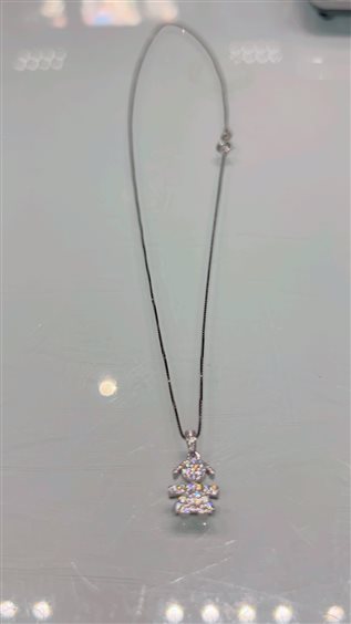 Necklace Woman in Silver BEBEARG1 - BEBEARG1